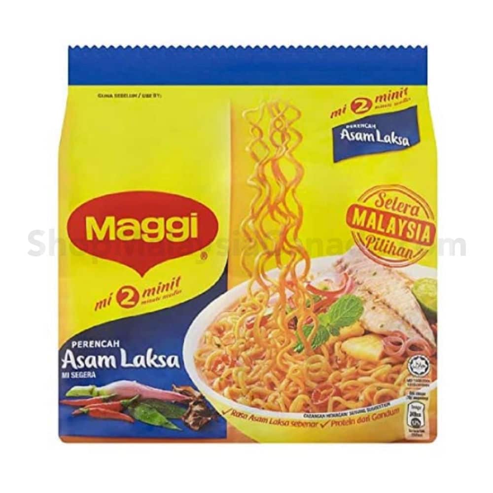 Maggie Asam Laksa 2 Minutes (Instant Noodles)