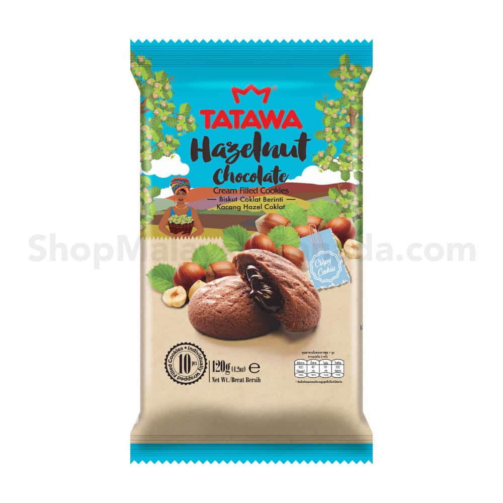 Tatawa Hazelnut Chocolate Cream Filled Cookies