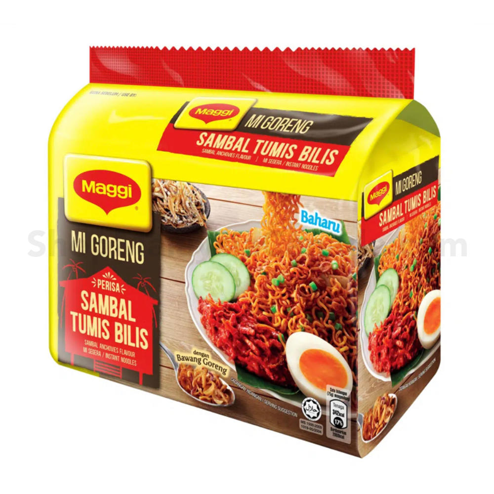 Maggie Mi Goreng Sambal Tumis Bilis/Fried Noodle Sambal Anchovies Flavour