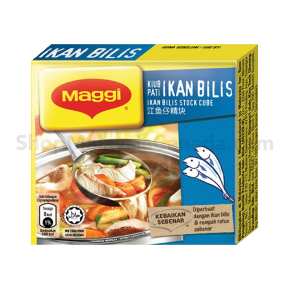 Maggi Stock Cube – Anchovies/Ikan Bilis Flavour (6 Cubes)