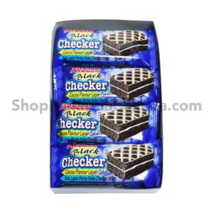 Apollo Black Checker Cocoa Layer Cake (8 packs) (BB: 30 Jun 2025)